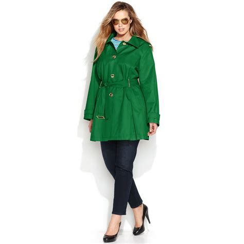 michael kors raincoat green